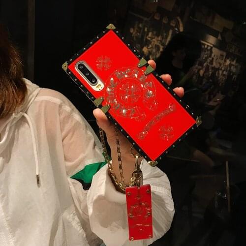 Watches tide brand, square love pattern mobile phone case For OPPO A92S F15 A91 Reno3 F17 Pro A93 A15S Reno5 Pro A55 Find X3