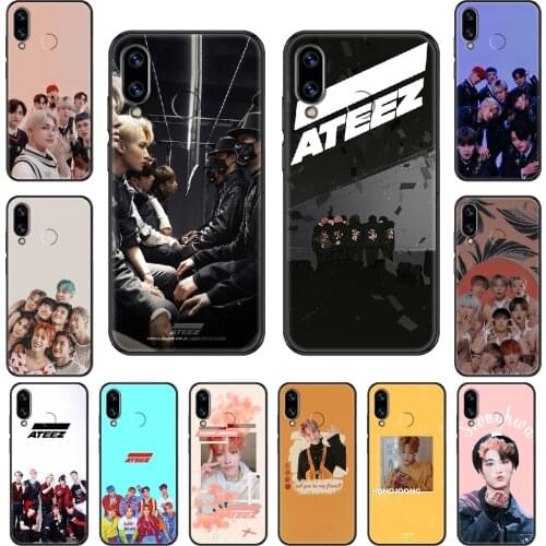 KPOP ATEEZ HongJoong SeongHWA Phone case For Huawei Honor Mate 5 7 8 9 10 20 i A X Lite Pro black pretty Etui luxury prime