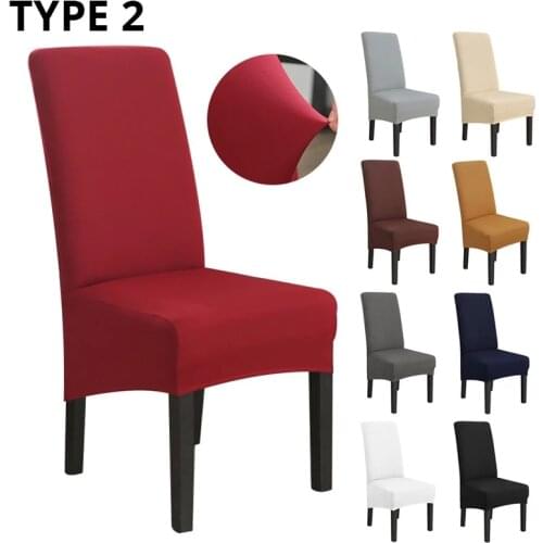 Jacquard Extra Large XL Dining Chair Cover Stretch Spandex Elastic Long Back Chair Slipcover Case for Chairs Kitchen Banquet