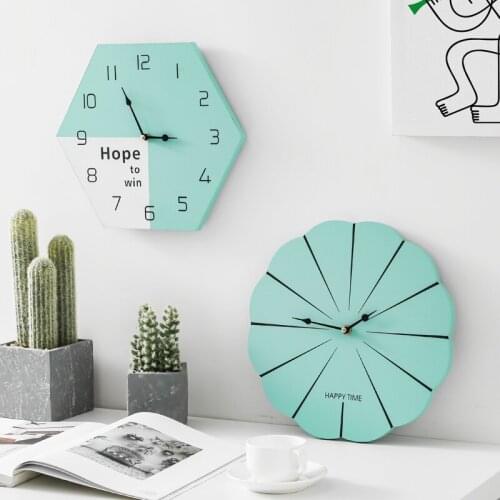 Wooden Simple Wall Clock Modern Design Creative Art Silent Nordic Digital Wall Clock Living Room Reloj De Pared Home Decor 50