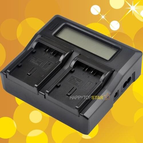 Dual Digital LCD Quick Fast Double Charger for Panasonic Lumix VW-VBG130 VBG130 VBG070 VBG260 DU 7 DU14 DU21 AD21 AD20 DAC14D
