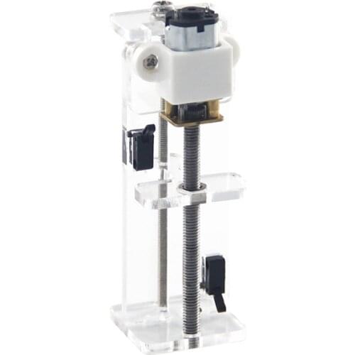 Double Limit Free Return Screw Rod Linear Guide Rail Sliding Platform Module Moving Platform 50mm