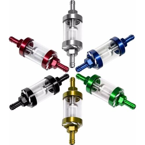 CNC Gas Fuel Oil Filter 8mm For Universal ATV Dirt Pit Bike Automobile Motocross