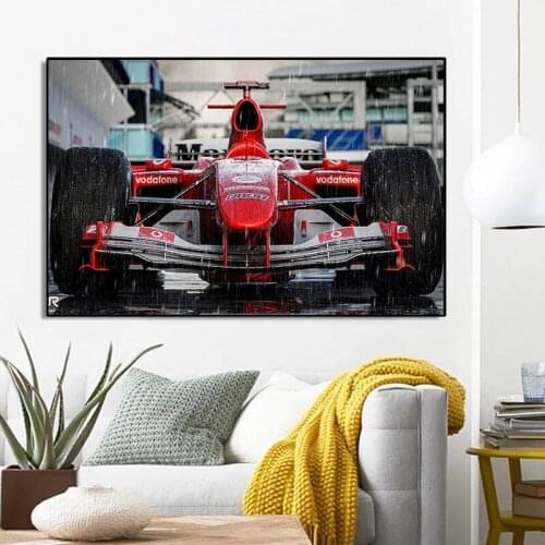 Racing Car Posters Pictures Posters and Prints Wall Art Canvas Painting Wall Art Pictures for Living Room Home Decorative Arts