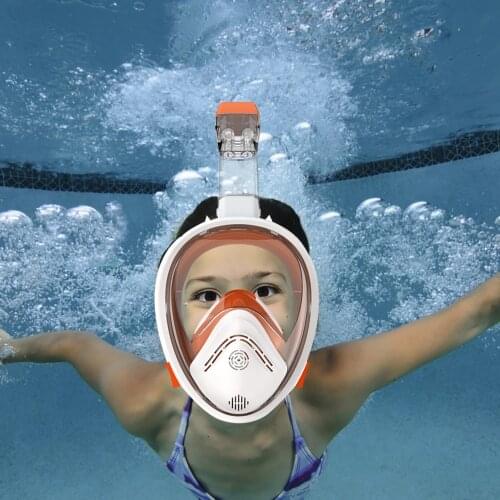 Scuba Diving Mask Full Face Snorkeling Mask Underwater Anti Fog Snorkeling Diving Mask for Kids Adults Swimming Spearfishing