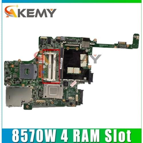 Laptop Motherboard For HP Elitebook 8570W 4 RAM Slot Core SLJ8A Mainboard 690643-501 695956-001 010176600 DDR3