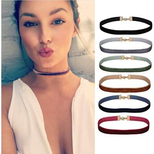 Fashion Velvet Choker Necklace Velvet Rope Statement Punk Style Necklace Fashion Jewelry For Woman Dropshipping