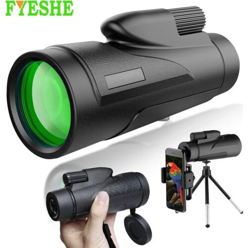 12X HD Monocular Telescope Phone Camera Zoom Starscope Tripod Telescope Phone Clip For Outdoor Camping Accessories