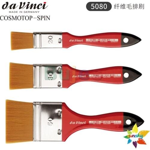 Original Germany da vinci COSMOTOP-SPIN 5080 Synthetic fiber brush Watercolor Gouache Acrylic painting Underpainting brush