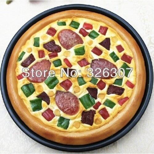Pudding-pipe pizza food model simulation model of fake food dish sausage pizza vegetable