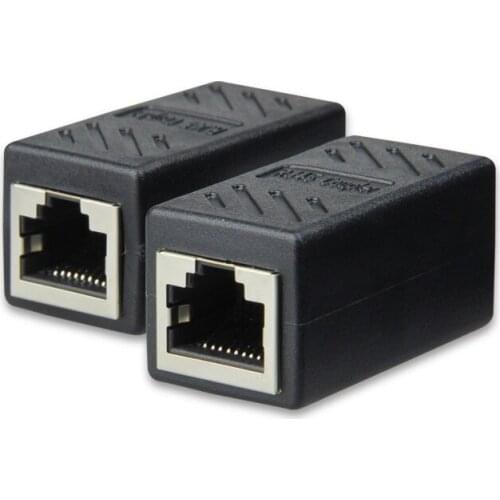 RJ45 Inline Coupler Extender Female to Female Cat7 Cat6 Cat5e Ethernet LAN Network Cable Wire Adapter Converter Connector