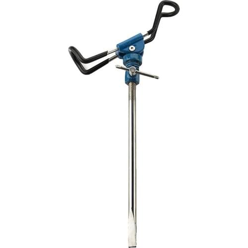 Bold Stainless Steel Dual-purpose Ground Insert Bracket Folding Rotating Fixed Bracket Suitable For A Variety Of Fishing Rods