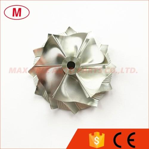 CT26 Turbocharger Aluminum 2024/Milling/Turbo Billet compressor wheel50.49X67.00mm 6+6 blades for Turbo CHRA/Core/Cartridge