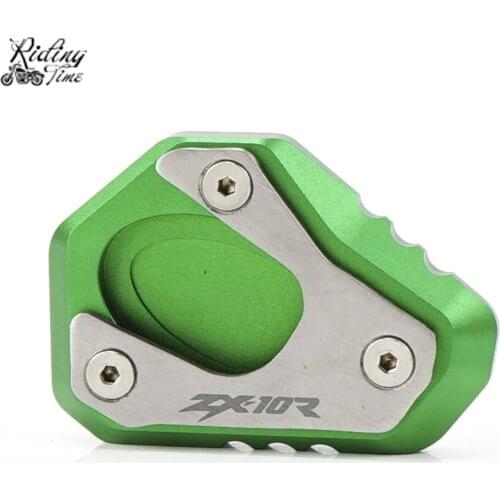 Motorcycle Kickstand Extension Plate Support Plate Pad Side Stand Enlarge For KAWASAKI ZX 10R ZX10R 2011-2018 2017 2016 2015