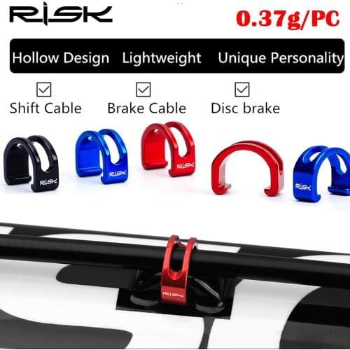 0.37g/pc 5pcs/Set MTB Bicycle Alloy C-Type Buckle Bike Shift Brake Liner C-Clips Cycling Disc Oil Pipe Fixed Locking Knots