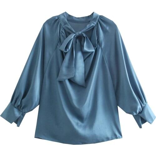 Блузки с бантом Willshela China At AliExpress