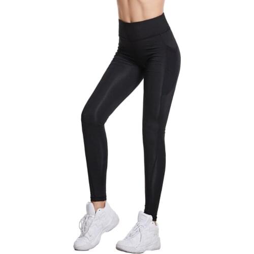 Hot Sale Fitness Women Leggings with 2 Pocket Running Pants Comfortable And Formfitting Yoga Pants