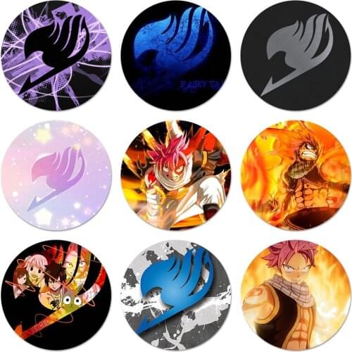 Fairy Tail Icons Pins Badge Decoration Brooches Metal Badges For Clothes Backpack Decoration 58mm