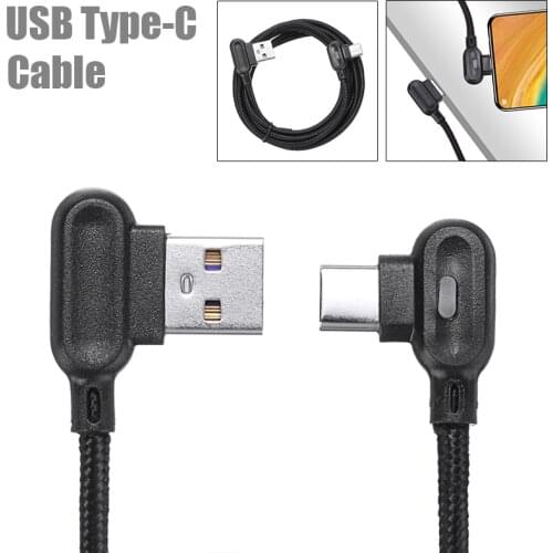 1pc Fast Charger Type C USB Data Cable LED Lead for Samsung Galaxy S10 Plus High Quality Mobile Phone Cables Accessories