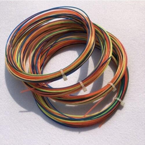 1 pc Rainbow color soft feeling tennis racket string 1.3mm high quality tennis Strings