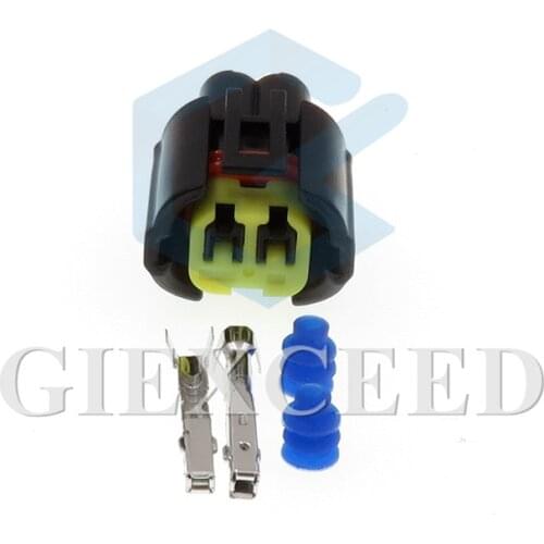 2 Sets 2 Pin Automotive Connector Waterproof Electrical Auto Socket Plug With Pins And Seals