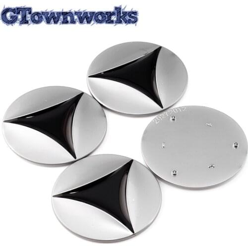 4pcs 54mm Universal Hub Badge Emblem Center Zinc Alloy High Quality Auto Parts