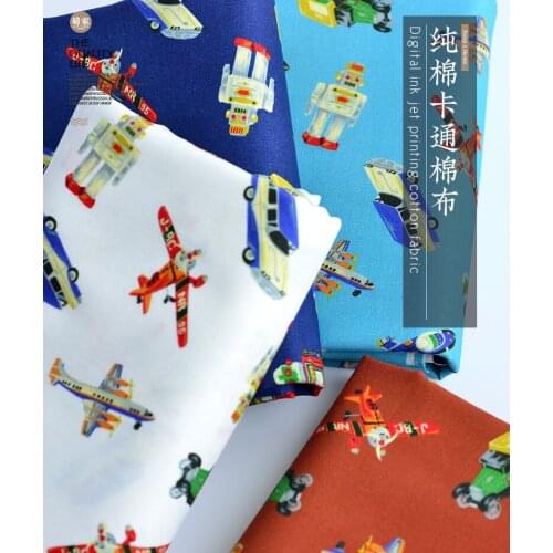 50cm*145cm/Piece,Cartoon Iron Toys,Pure Cotton Fabric,Clothing,Handbag,Curtain,Table Cloth, Puppet Cloth, DIY Handmade Materials