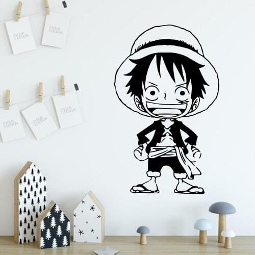 Family monkey d luffy Home Decoration Accessories vinyl Stickers Art Decals wall decorations living room stickers muraux