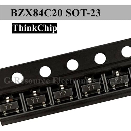 BZX84C20 SOT-23 BZX84 20V SOT23 SMD Voltage stabilized diode (Marking Y7)