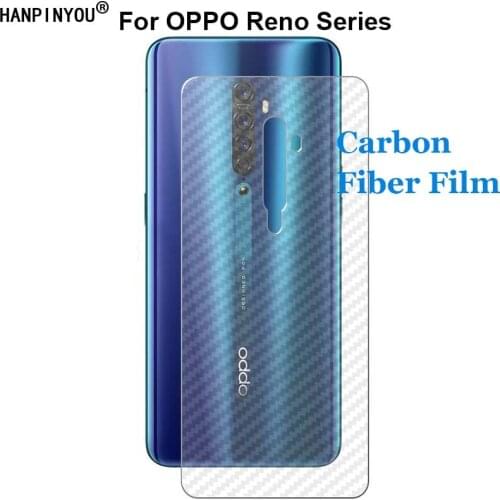 For OPPO Reno Reno2 A Z ACE 2 3 Realme X2 Pro 5G Durable 3D Anti-fingerprint Carbon Fiber Back Film Screen Protector (Not Glass)