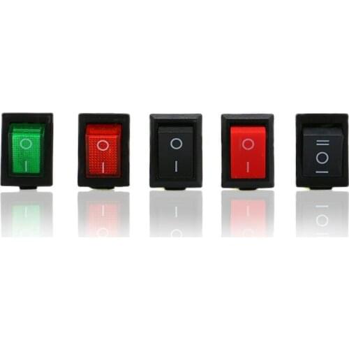 10pcs XL601 series ship type/round rocker power switch button switch accessories 2/3/4/6 feet with light