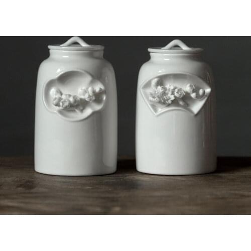 Stash container tea tin ceramic container tea container