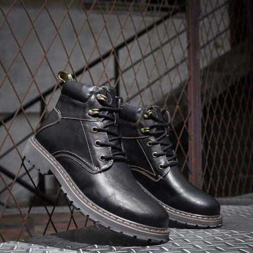 Men hombre leather footwear sport invierno casual bocanci winter military altas home High high de man vintage sneakers handmade