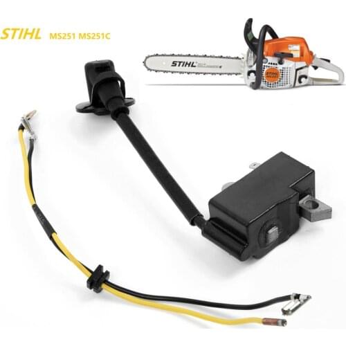 Heavy Duty Genuine Magnetic Ignition Coil Module Wire Fit Stihl MS251 MS251C MS261C MS231 Chainsaw Replace Part 1141 400 1307