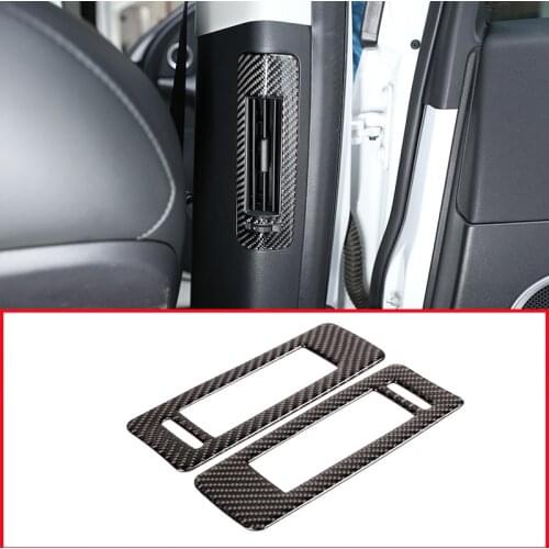Carbon Fiber Car B-pillar Air Outlet Frame Trim For Land Rover Discovery Sport 2015 2016 2017 2018 2019 Accessories
