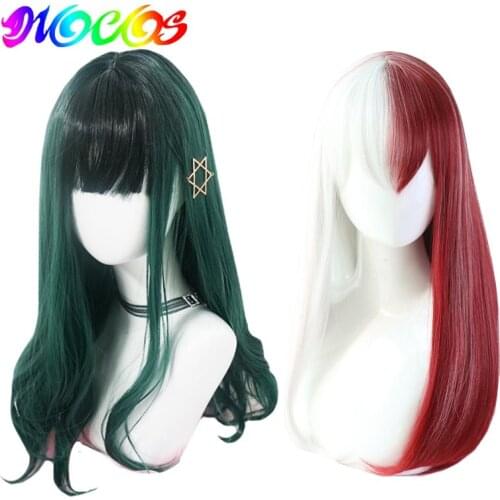 DIOCOS Boku no My Hero Academia Shoto Todoroki Izuku Midoriya Cosplay Wigs Women Long Lolita Wig