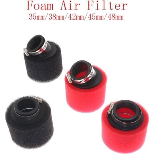 Neck Foam Air Filter 35mm 38mm 42mm 45mm 48mm Sponge Cleaner Moped Scooter Dirt Pit Bike Motorcycle Kayo BSE
