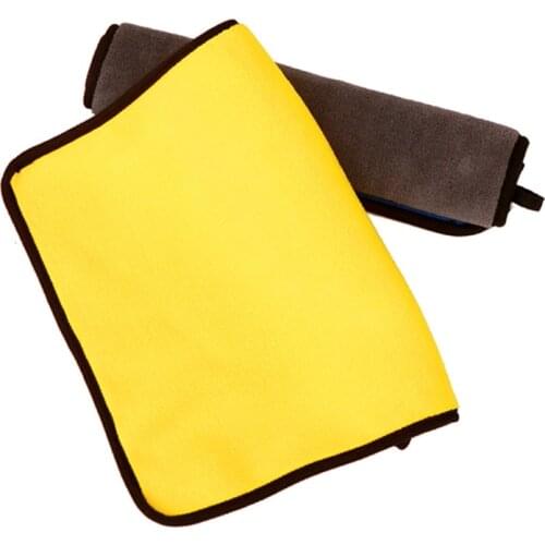 Car Microfiber Wash Towel Microfiber Cleaning Cloth Car Towel Car Cleaning Products Double-sided Microfiber Cloth Car Detailing