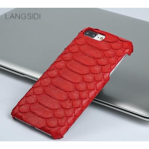 Genuine Leather Python skin Half pack phone case For iphone 11 11Pro X XS XSmax XR 6 8 SE 2020 protective case