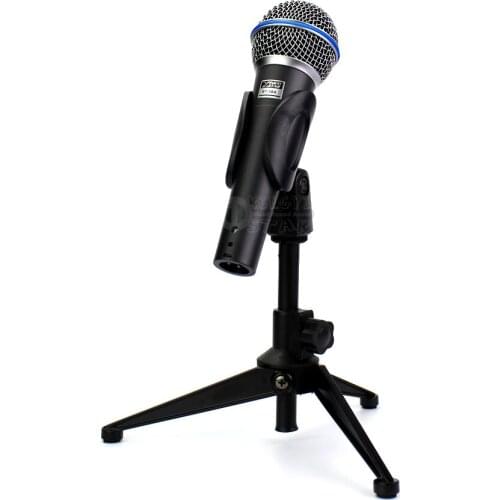 BT58 Professional Handheld Vocal Dynamic Microphone Stand Desk Tripod Mic Holder For BETA 58A 58 A Karaoke Microphones Amplifier