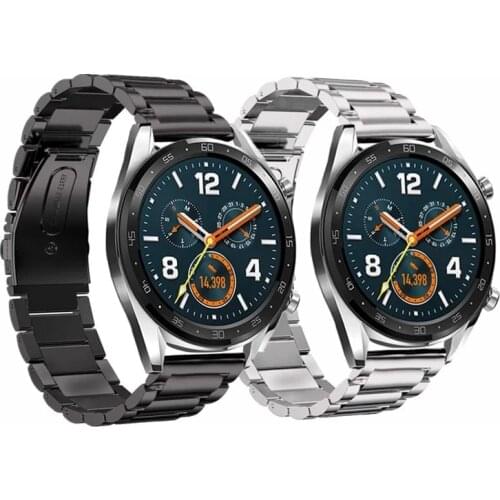 20/22mm Watchband For Huawei Watch GT2/GT/GT 2E Adjustable Smart Watch Band Stainless Bracelet For Huawei Gt2 Watch Accessories