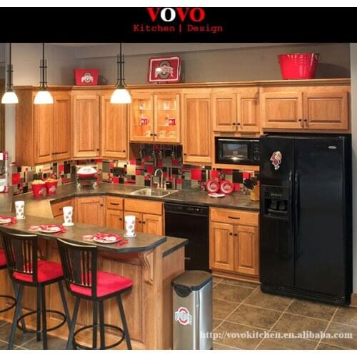 High end solid wood kitchen furniture for home use