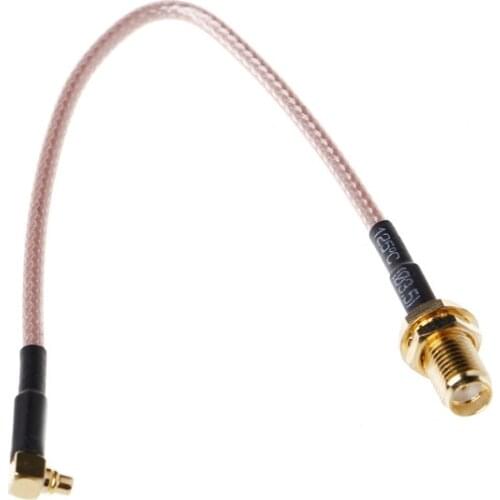 RF RP SMA Female to MMCX Male Right Angle Pigtail Cable RG316 15cm 6"