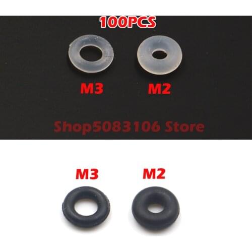 100 piezas M2/M3 tornillos O anillos de aislamiento de vibraciones F3/F4 controlador de vuelo protección amortiguador de goma an
