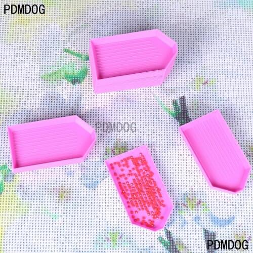 20pcs DIY Tool Rhinestone Diamond Box Small Receive Plastic Tray/ Plate For Nail Art/Mobile Beauty/Jewelry Beads Green NEW