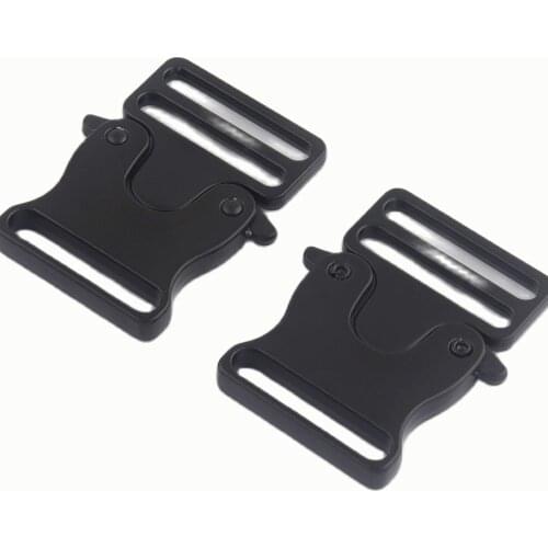 30mm Black Release Buckles Adjuster Slide Adjustable Backpack Buckles Strap Belt Bag Clasp Clip Lock Dog Collar Webbing Strap