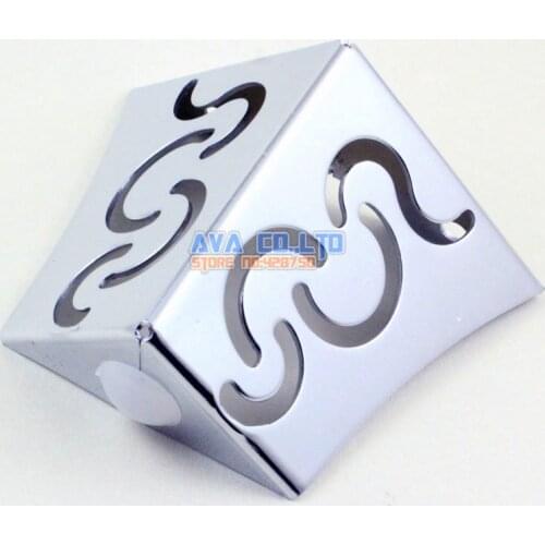 4 Pieces 78mm Furniture Cabinet Metal Leg Corner Feet Chrome Polish