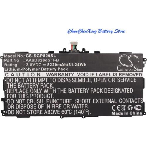 Cameron Sino 6600mAh Battery AAaD828oS/T-B for Samsung Galaxy Tab 3 Plus 10.1, GT-P8220, GT-P8220E