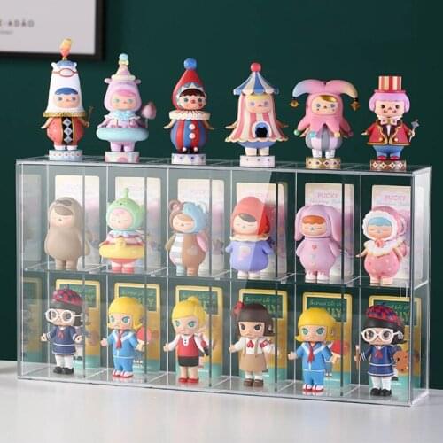 Acrylic Display Show Case Riser Clear Perspex Box Collectibles Dustproof Storage Holder Container for Perfume Figure Doll Toys