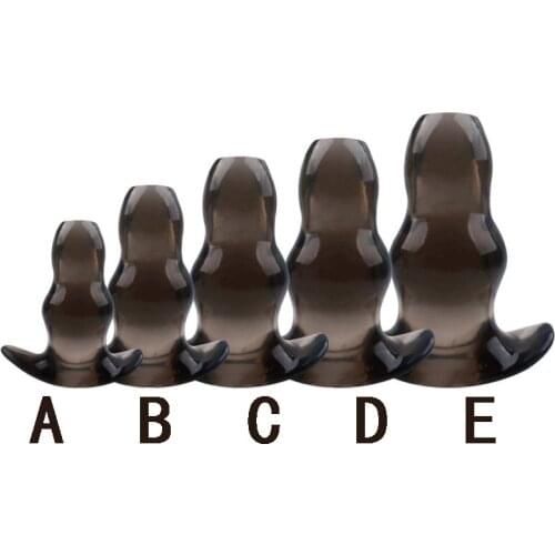 Hollow Anal Plug Sex Products Soft Speculum 5 Sizes Prostata Massager Butt Plug Enema Sex Toys For Woman Men Anal Dilator